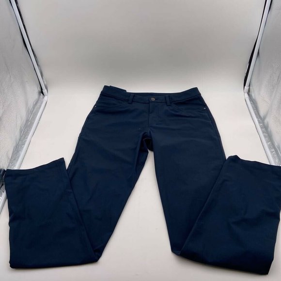 lululemon athletica Other - Lululemon Mens Straight Leg Pants Blue Flat Front